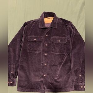 Line Of Trade Camp Corduroy Overshirt in Midnight